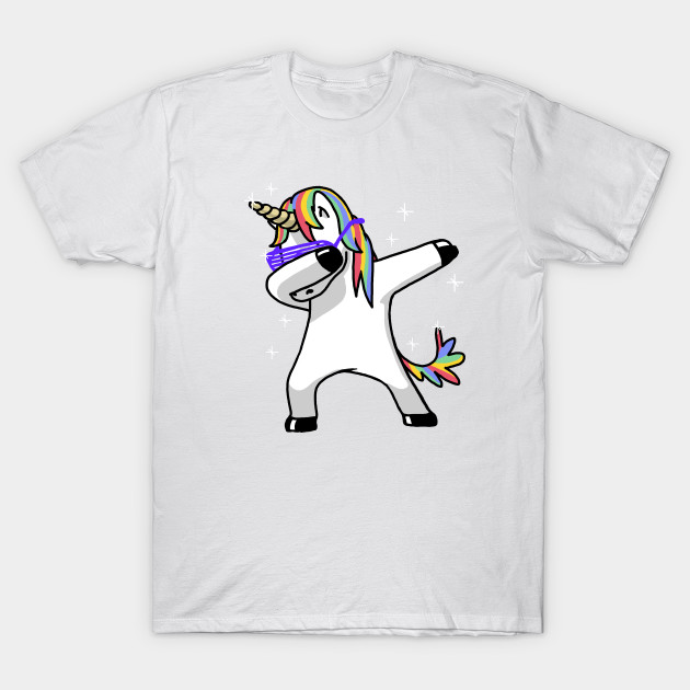 Dabbing Unicorn T-Shirt-TOZ